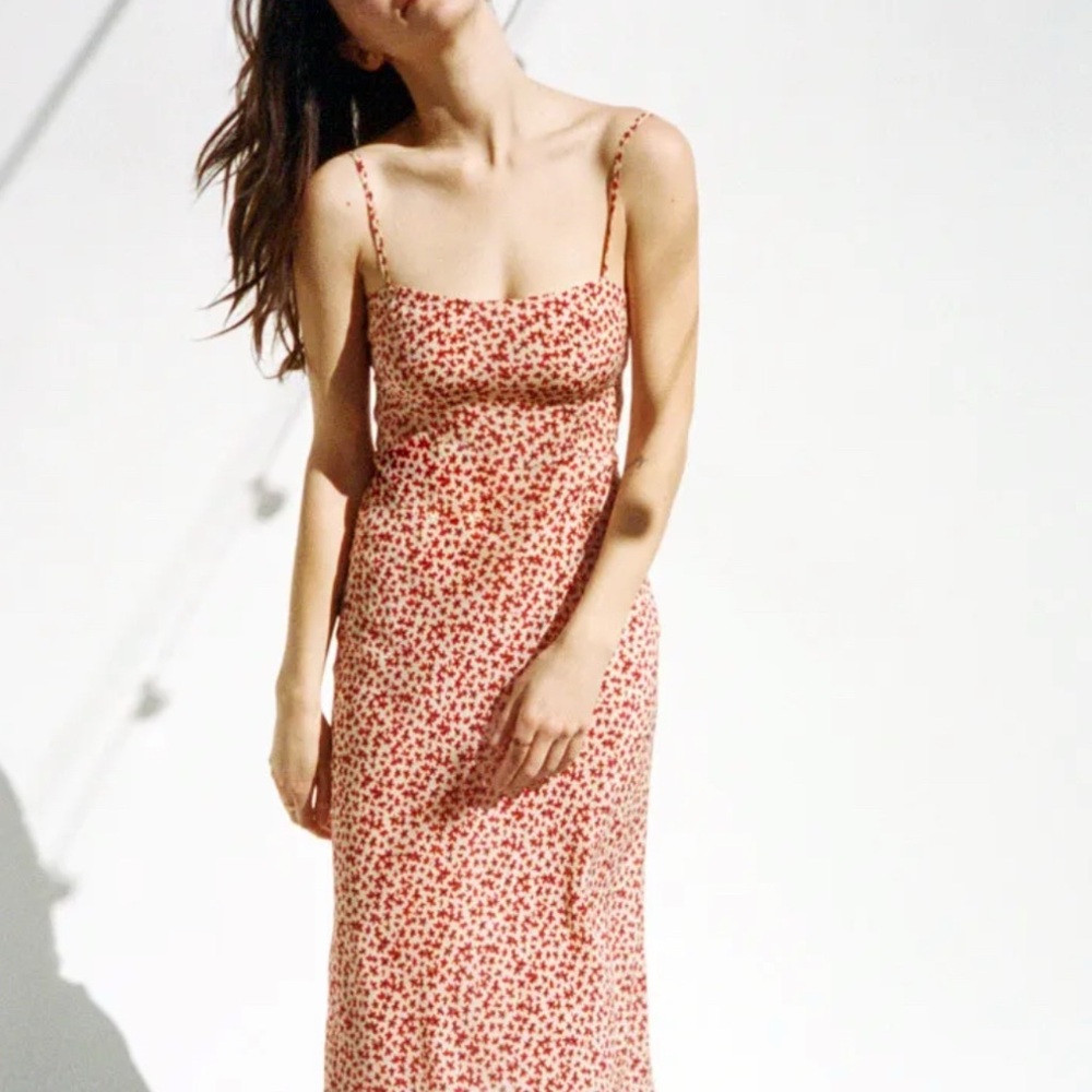 Realisation Par Red Floral Midi Dress - Picture 2 of 12